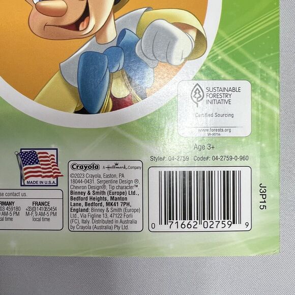 Crayola Disney 288 Page Coloring Book W/ 2 Stickers Sheets - Picture 3 of 4